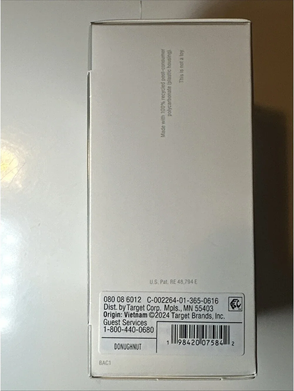 Single Port USB-C Wall Charger 15W heyday Doughnut Donut New In Box
